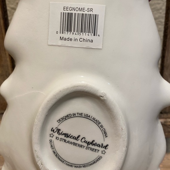 Easter Bunny Gnome Spoon Rest, Gnome Holding An Easter Egg Ceramic Spoon Rest - Picture 15 of 16